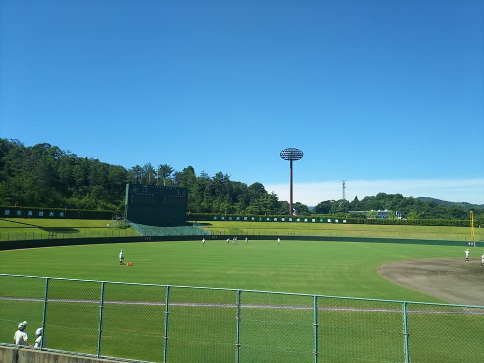 快晴の松江市営野球場