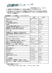 図書館ニュースNo.4（2022年度）のサムネイル