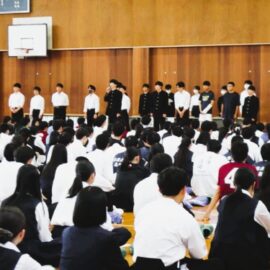 生徒総会と壮行式を行いました