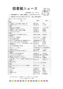 図書館ニュース№1（2025年度）のサムネイル