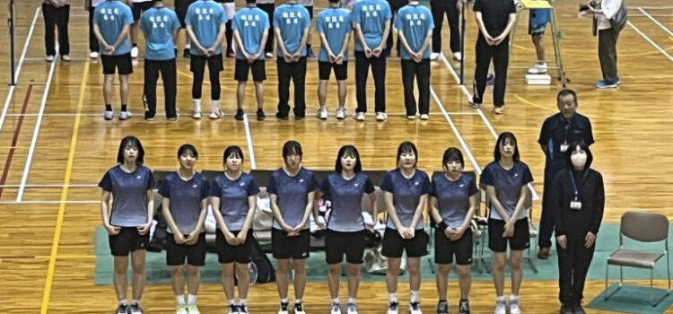 【女子バドミントン部】令和７年度　県総体結果