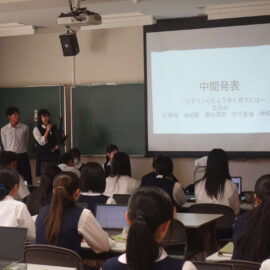 【SSH】２年生普通科ゼミ別中間発表会を実施しました