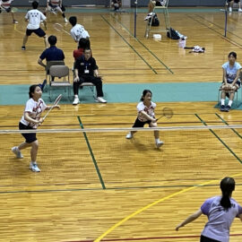 【女子バドミントン部】令和7年度選手権　結果
