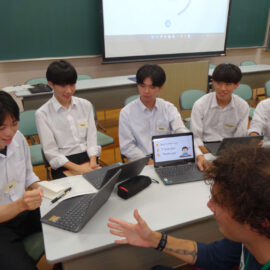 【SSH】アイビーリーグの選手が本校を訪問し、交流しました 【SSH】アイビーリーグの選手が本校を訪問し、交流しました