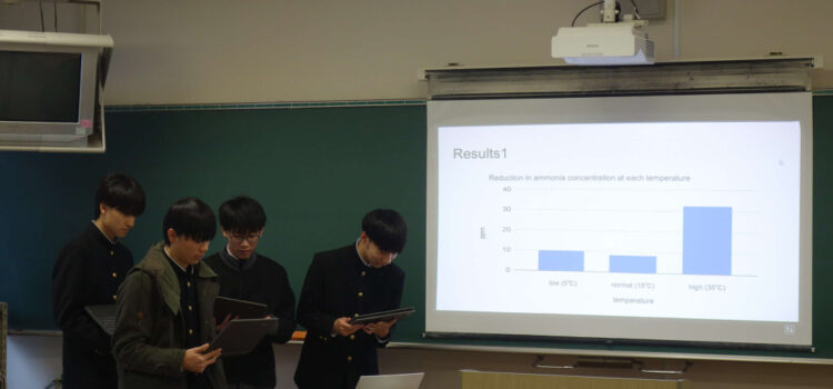 【SSH】２年理数科英語発表練習会を行いました