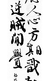 第５８回島根県書初め展で特選を受賞した作品
