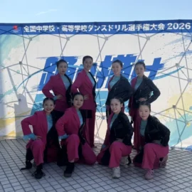 【ダンス部】全国高等学校ダンスドリル選手権大会中国四国大会に出場しました